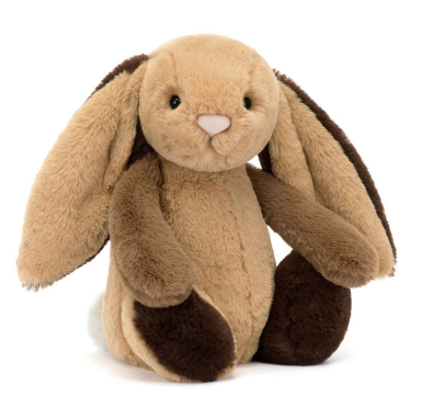 Jellycat Bashful Patchwork Brown Bunny Medium