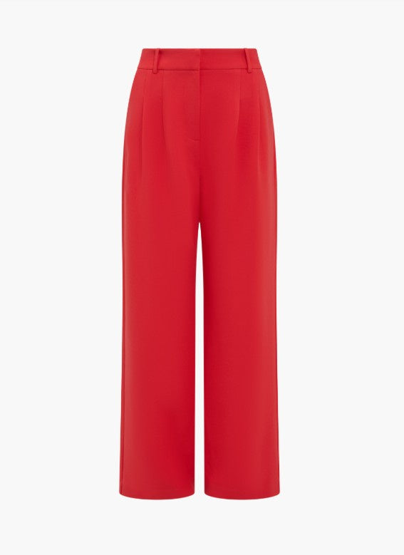 French Connection Carlie Suiting Trouser Watermelon Red