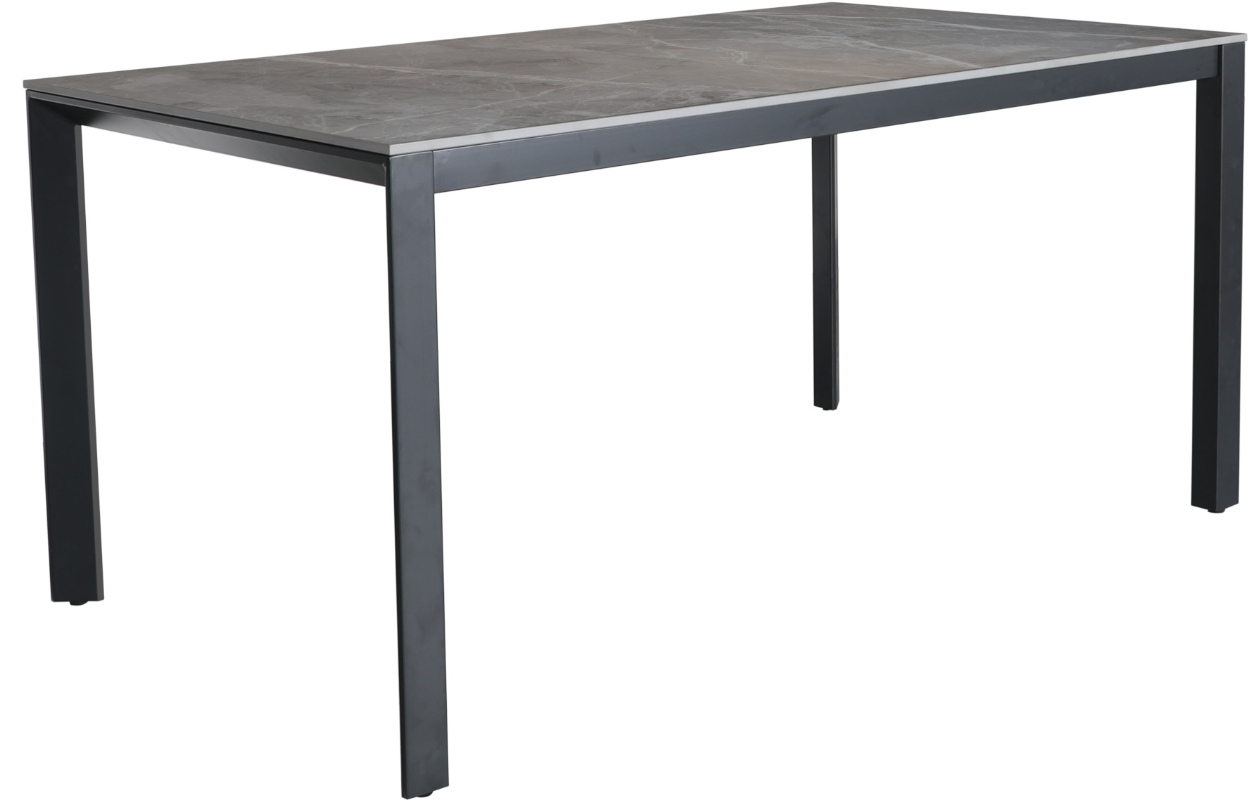 Milan Ceramic Grey Dining Table And Six Chair Set 1