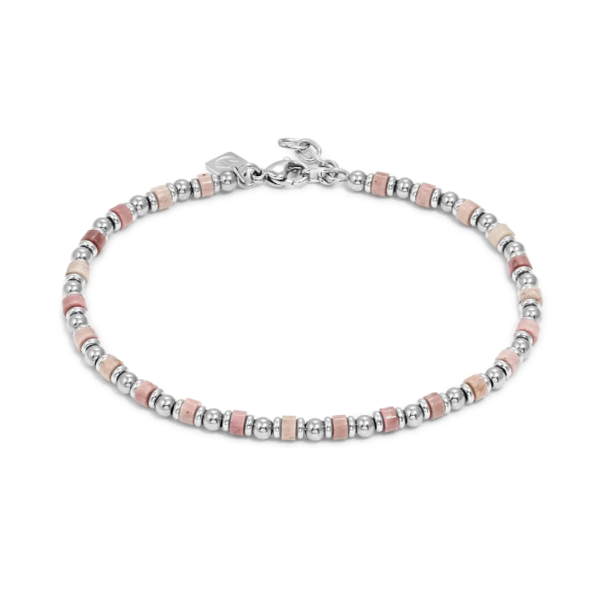 Nomination Silver Pink Jade InstinctStyle Infinity Bracelet