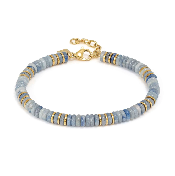 Nomination Yellow Gold Blue Aventurine InstinctStyle Infinity Bracelet