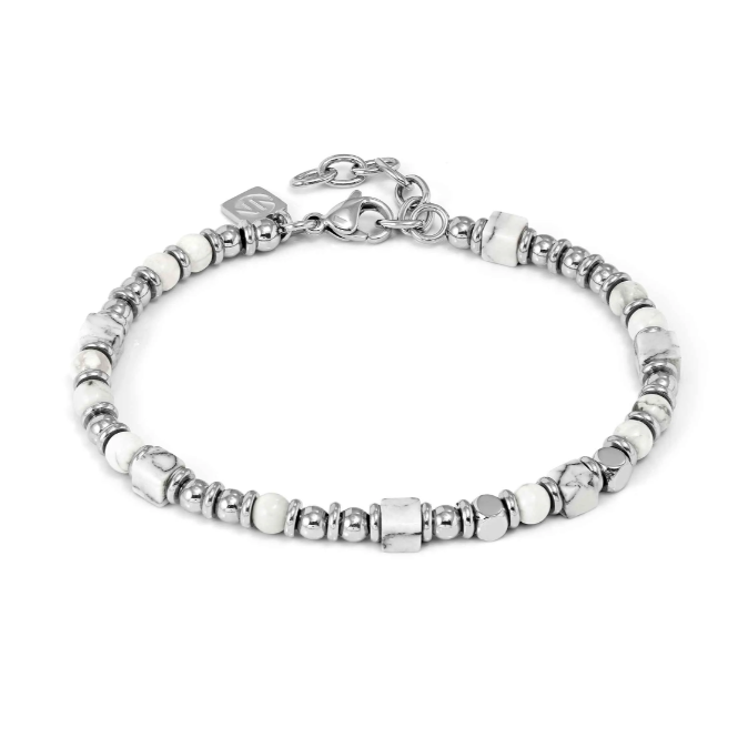Nomination Silver White Howlite InstinctStyle Infinity Bracelet