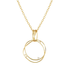 Nomination Yellow Gold My Rebel Art Circle Necklace