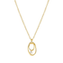 Nomination Yellow Gold My Rebel Art Oval Necklace