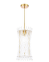 Loire Pendant Natural Brass and Glass