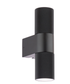 Obi 2 Light Outdoor Wall Light Matt Black IP54