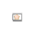 Nomination Yellow Gold Pink Coral Flower Charm