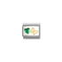 Nomination Yellow Gold Green Heart Butterfly Charm