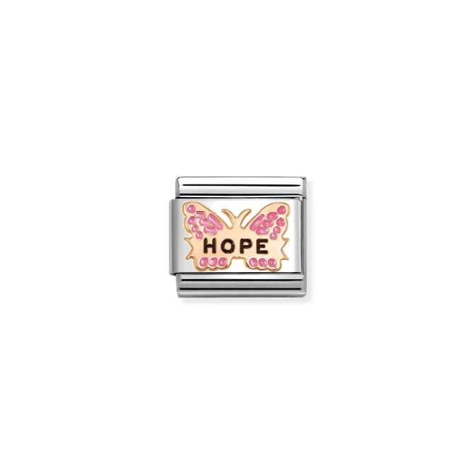 Nomination Rose Gold Fuchsia Hope Charm