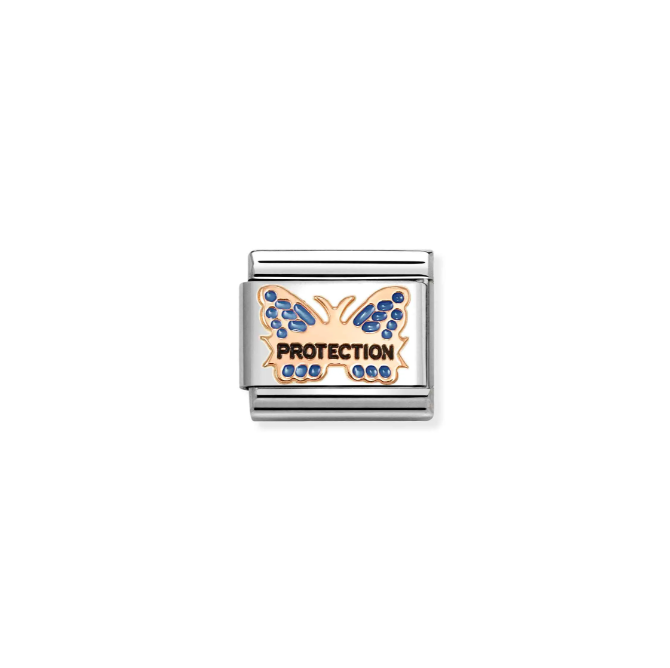 Nomination Rose Gold Blue Protection Charm