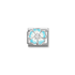 Nomination Silver Blue Gradient Flower Charm