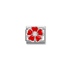 Nomination Silver Red Flower Charm