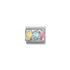 Nomination Silver Yellow Blue Pink CZ Charm