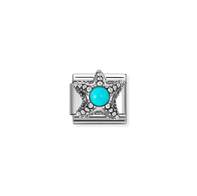 Nomination Silver Turquoise Starfish Charm