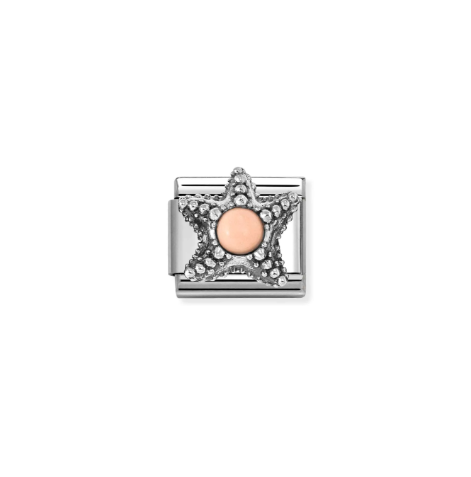 Nomination silver Pink Coral Starfish Charm