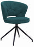 Atlas Blue Swivel Dining Chair