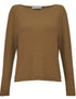 Amazing Woman Chloe Boxy Rolled Hem Jumper Toast