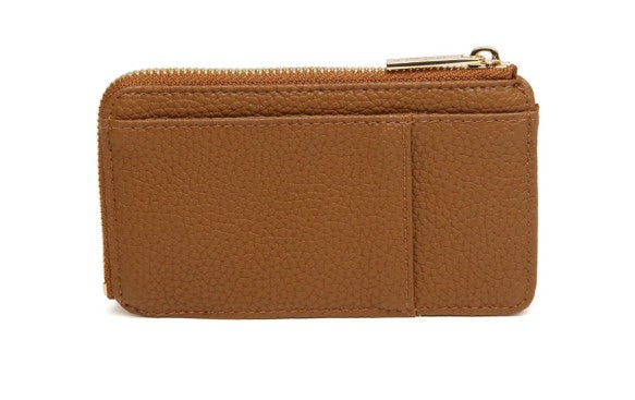 Alice Wheeler Kensington Suedette Coin and Card Purse Fudge