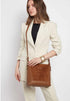Alice Wheeler Kensington Suedette Crossbody Bag Fudge