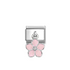 Nomination Silver Pink Flower Dangle Charm