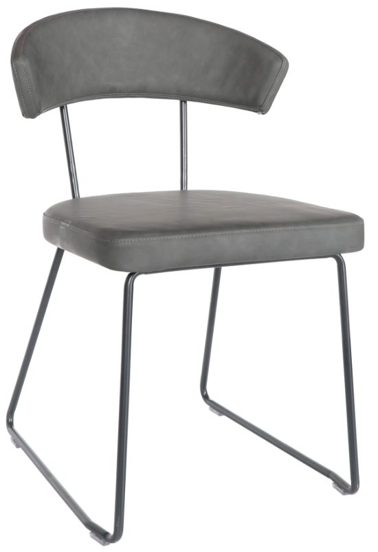 Milan Ceramic Grey Dining Table And Six Chair Set 1