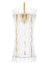 Loire Pendant Natural Brass and Glass