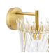 Loire Wall Light Natural Brass and Glass