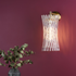 Loire Wall Light Natural Brass and Glass