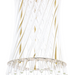 Loire Wall Light Natural Brass and Glass