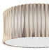 Netra 3 Light Flush Satin Bronze and Ivory