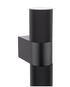 Obi 2 Light Outdoor Wall Light Matt Black IP54