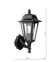 Lewis Outdoor Wall Light Matt Black and Glass IP44