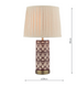 Laura Ashley Medlock Table Lamp Purple Ceramic and Antique Brass With Shade