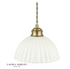 Laura Ashley Durford 3 Light Bar Pendant Matt Antique Brass and White Ceramic