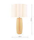 Laura Ashley Littleton Table Lamp Yellow Ceramic and Antique Brass With Shade