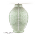 Laura Ashley Stannard Table Lamp Green Ceramic and Polished Chrome With Shade