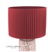 Laura Ashley Knipton Table Lamp Red Ceramic and Antique Brass With Shade