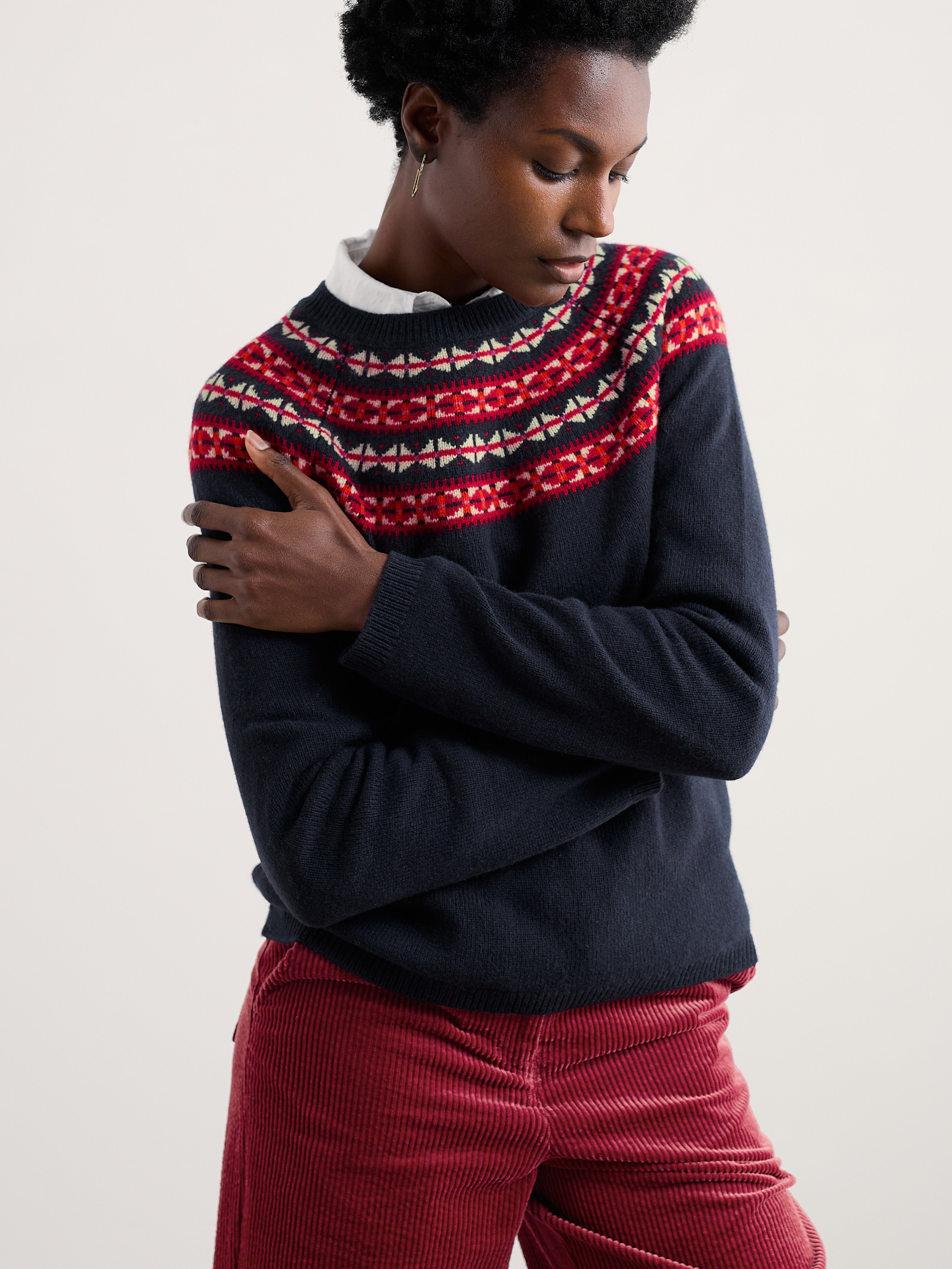 Seasalt Seas Edge Jumper Bedstone Jam Mix