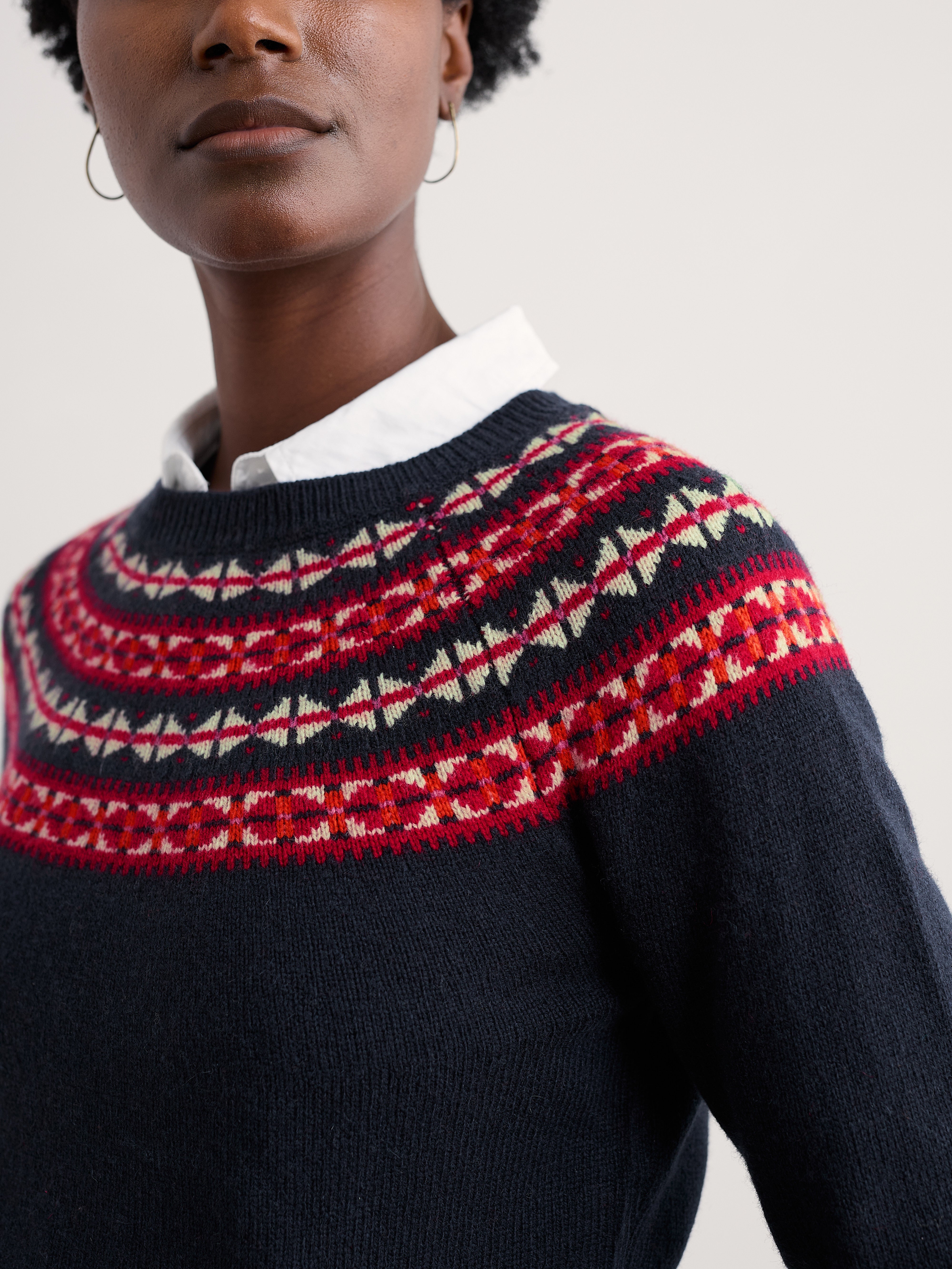 Seasalt Seas Edge Jumper Bedstone Jam Mix