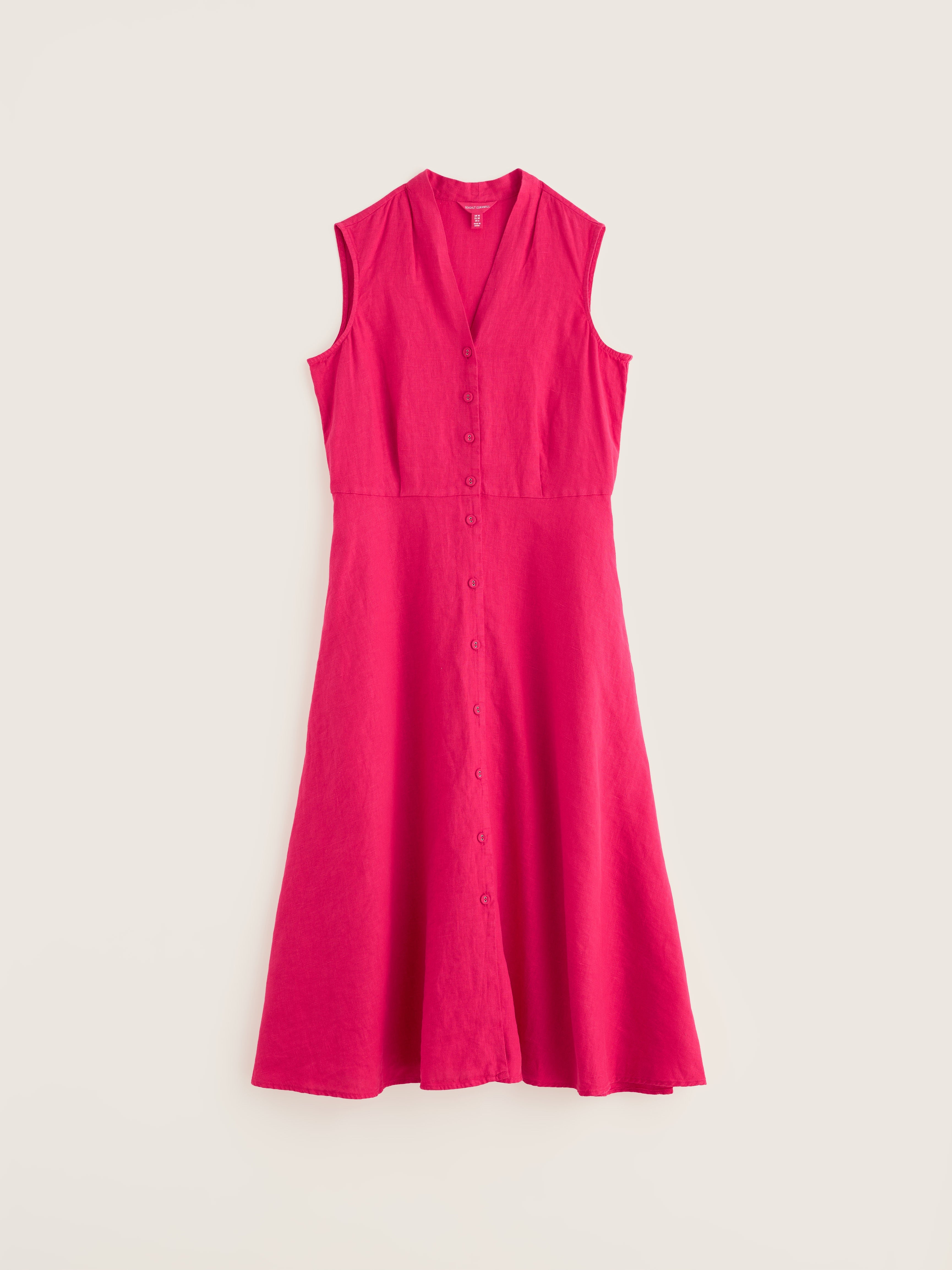 Seasalt Sleeveless Carved Wood Dress Bright Radish