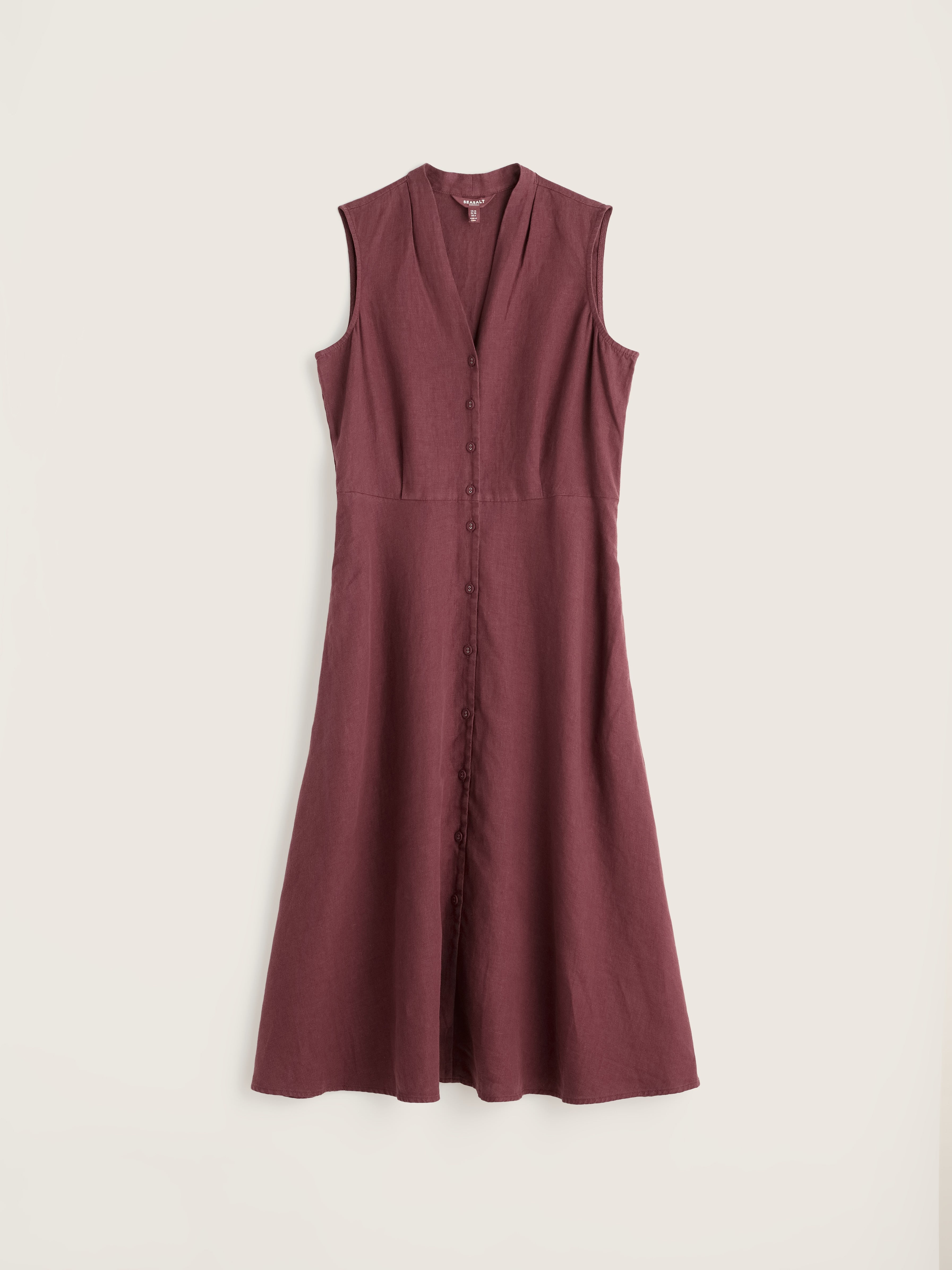 Seasalt Sleeveless Carved Wood Dress Cacao