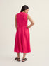 Seasalt Sleeveless Carved Wood Dress Bright Radish