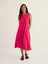 Seasalt Sleeveless Carved Wood Dress Bright Radish