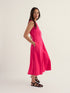 Seasalt Sleeveless Carved Wood Dress Bright Radish