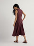 Seasalt Sleeveless Carved Wood Dress Cacao