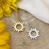 Mantra Sun Necklace | Sterling Silver