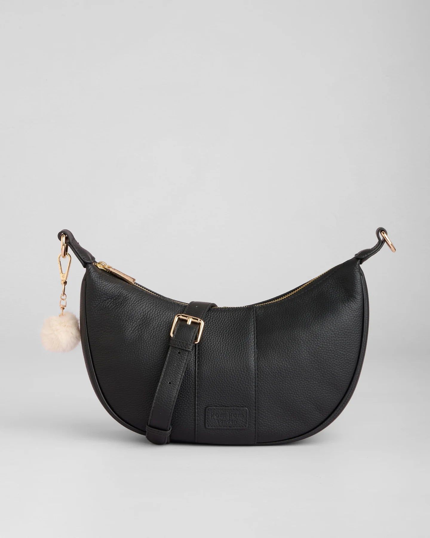 Pom Pom London Sutton Sling Bag Black