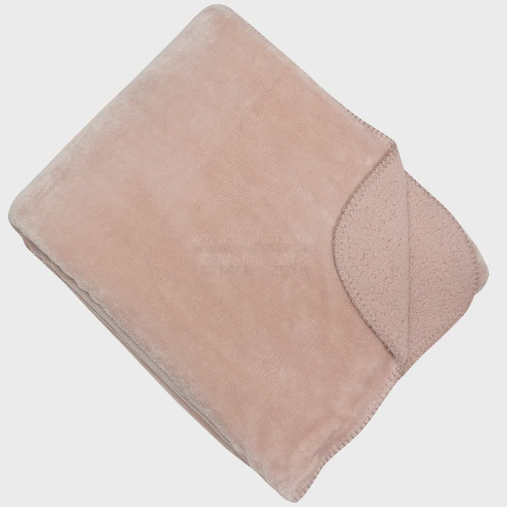 SOFTEST FLEECE THROW LIGHT PINK 150 X 200 CM