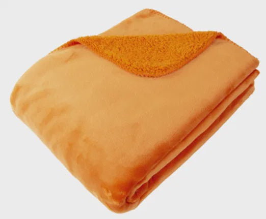 SOFTEST FLEECE THROW  ORANGE 150 X 200 CM