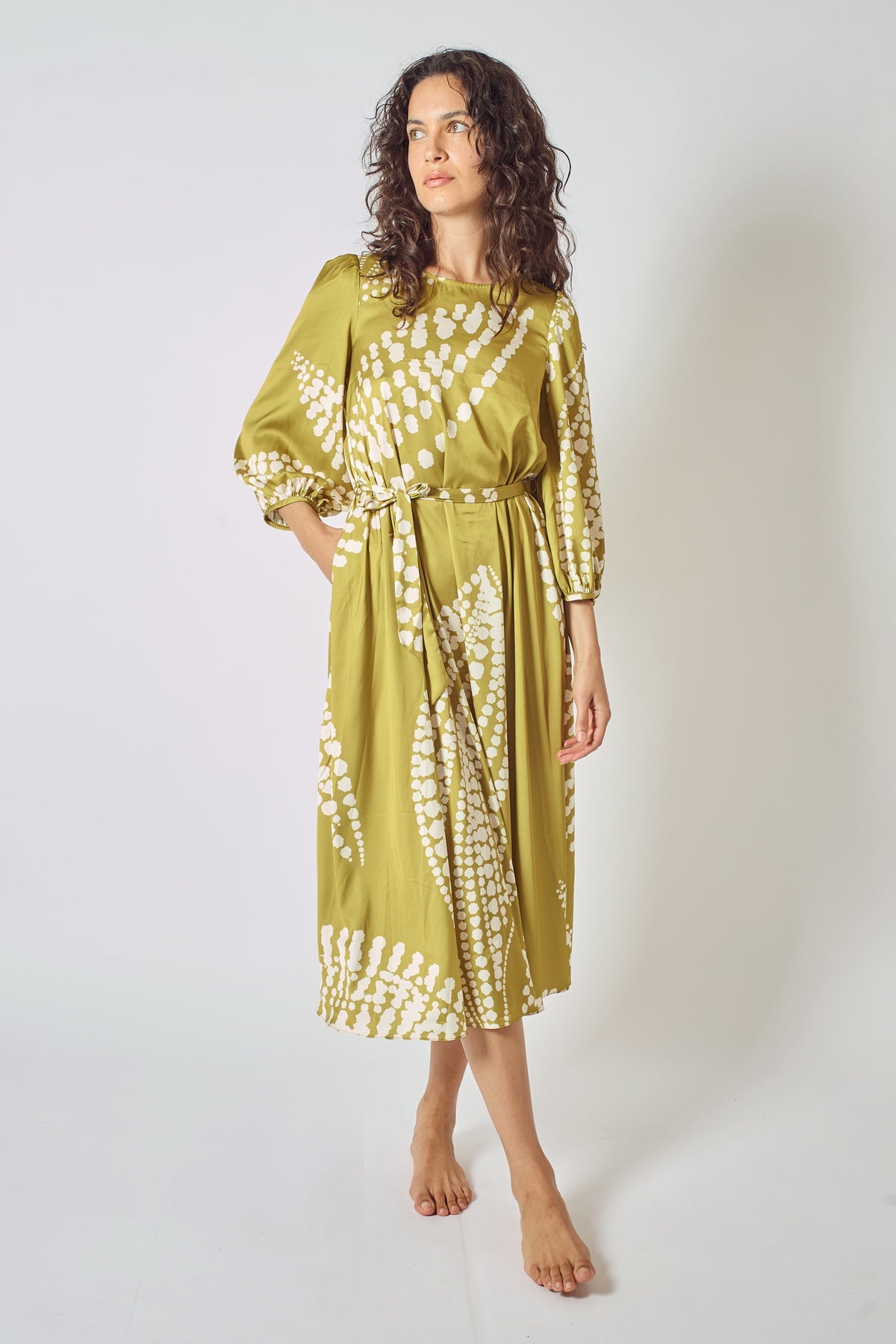 Traffic People The Odes Revisited Willow Dress Olive